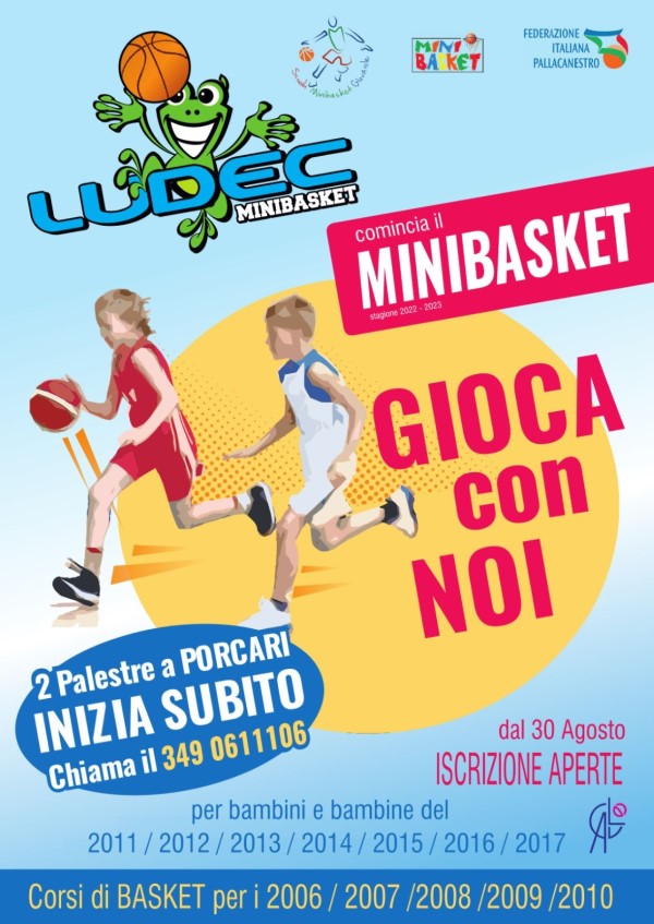 Locandina Minibasket 2022