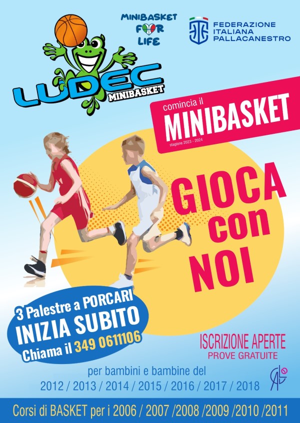 Locandina Minibasket 2023